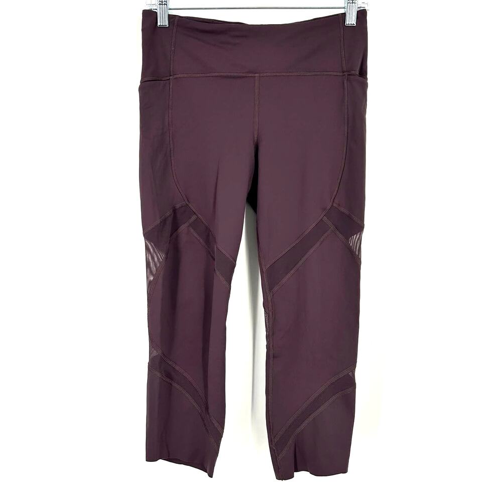 Lululemon On Pace Crop 21" Vintage Grape Size 8